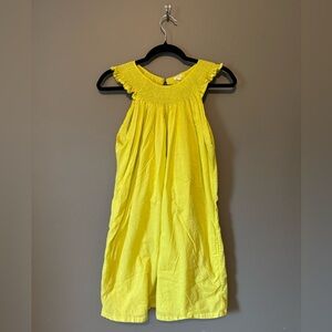 J. Crew Bright Yellow Sleeveless Dress